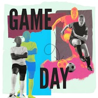 a poster with the words game day on it